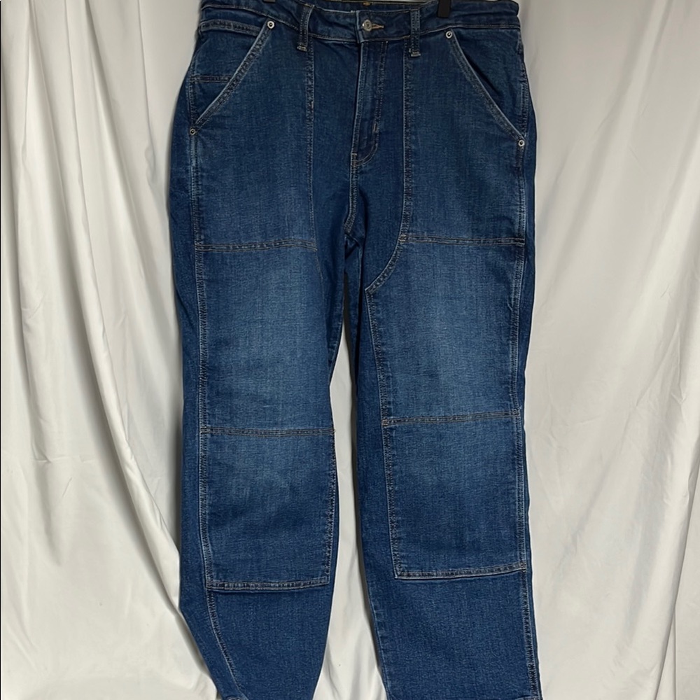 Old Navy high rise OG loose  Blue Straight Leg Jeans sz14